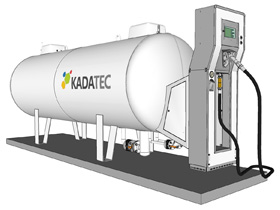 Compact LPG filling station
