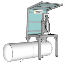 Compact LPG filling station