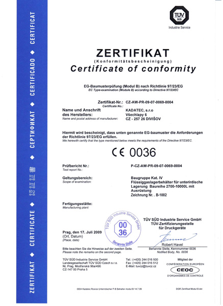 TÜV modul B